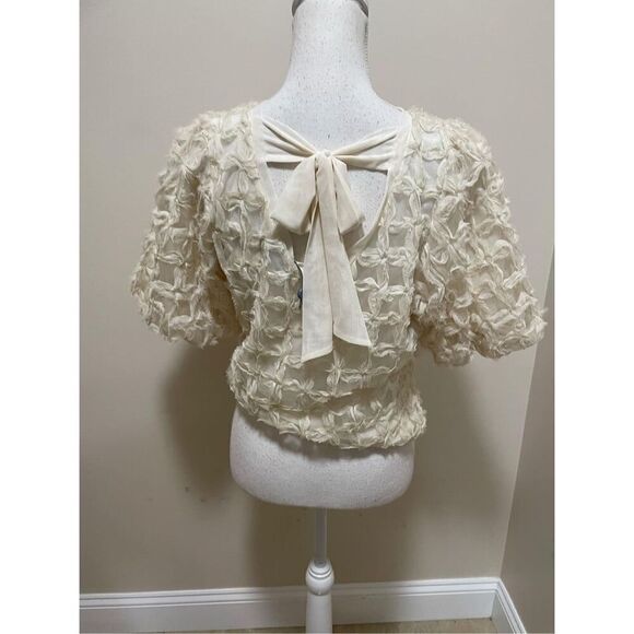 Anthropologie x Sarah Hann Karla Textured Top Size M - Picture 6 of 7